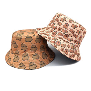 oly-5d194f94d7beb6ee86777aea6727a3f4 Wholesale Capybara Print Bucket Hat Sun Protection Casual Hat for Outdoor Everyday