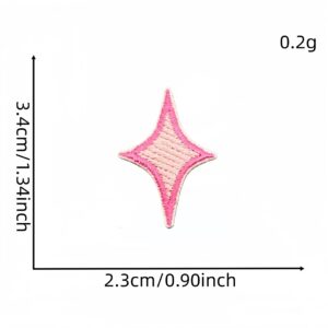 Pink star cloth patch 10 #