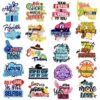 Wholesale Stylish Colorful English Letter Embroidered Patch Iron-On Fashion Accessory for Bag Charm Gift