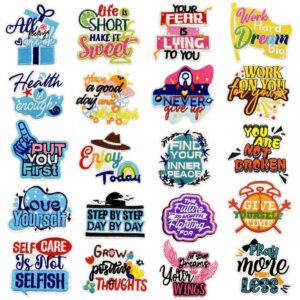 oly-5d1ba07e81d9bf893dc3d2271719261f Wholesale Stylish Colorful English Letter Embroidered Patch Iron-On Fashion Accessory for Bag Charm Gift