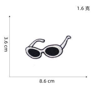Glasses cloth stickers -5 * Hot Melt Adhesive cloth stickers