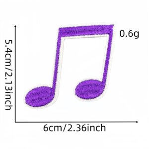 Musical note cloth sticker 7#