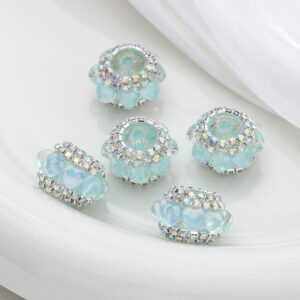 Light blue / 20mm love cat eye lantern beads