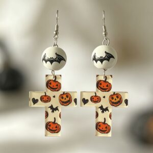 White cross ear hooks