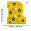 oly-5d635bed9530ababdff85a4abe9b38b7 Wholesale Polyester Cartoon Embroidery Patches with Letter and Star Design Fashion Accessory