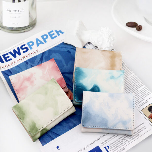 Wholesale Tie Dye Flower PU Wallet for Daily Matching Casual Fashion Accessory