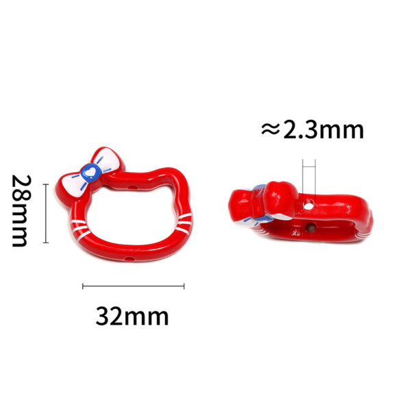 oly-5d78bf19a807bcfe94083ab3f5c58117 Wholesale UV Plated Cat Acrylic Beads Mixed Colors Fashion Phone Accessory for Resale Gift OLY Exclusive