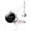 Wholesale Double Sided Ball Keychain Metal Custom Photo Key Ring for Gift Souvenir