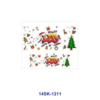 Wholesale 2/4/8pcs Graffiti Letter Christmas Winter Print Mini Cup Keychain Sticker