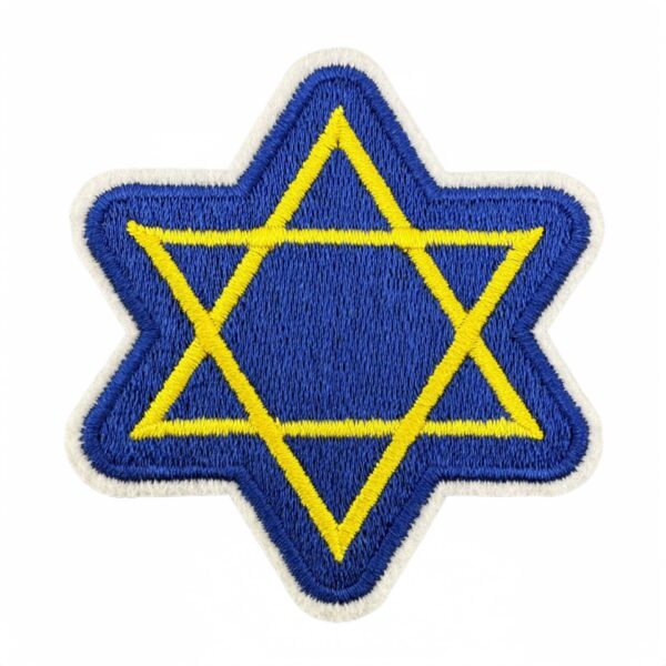 oly-5db3aa30b44f652cdf6b5a2d6cc72e5a Wholesale Cartoon Hanukkah Embroidered Patch Blue Iron On Decorative Clothing Accessory Gift