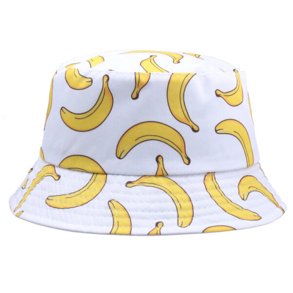 oly-5dc07a671b9c243c1578d2ac611b52fc Wholesale Banana Print Double-Sided Fisherman Hat Trendy Hip Hop Sun Hat for Men Women
