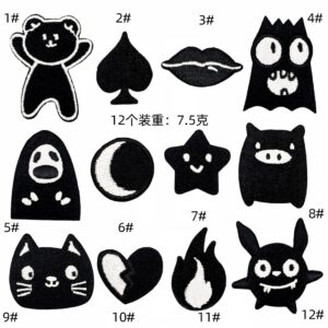 Korean ins style cloth stickers set 12 pieces