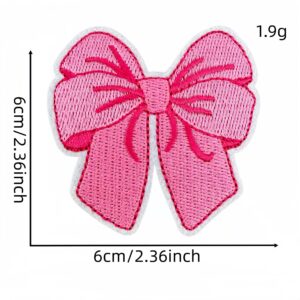 Pink bow cloth patch 1 #