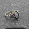oly-5dd72a3f89062d3097a2d8c8d6a28ad0 Wholesale Vintage Flower Double Snake Ring Unisex Silver Alloy Fashion Accessory Gift