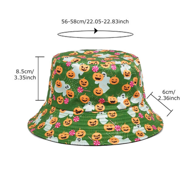 Wholesale Fashion Cartoon Pumpkin Double Sided Fisherman Hat Sun Protection for Men