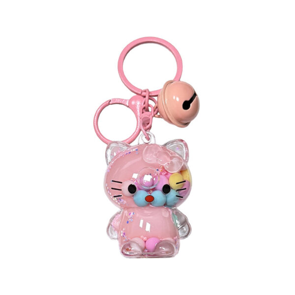 Wholesale Acrylic Keychain Bag Charm Cute Sand Bottle for Casual Gift OLY Exclusive