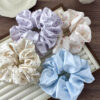 oly-5de5acb1aa208fe18eb99baad54d27b3 Wholesale French Polka Dot Satin Large Scrunchies for Everyday Styling