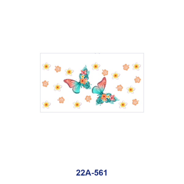 oly-5e16a826bc76c8fcb80dcda4b51eb2a9 Wholesale 5pcs Watercolor Multi Style Butterfly Floral Steampunk Peacock Feather Mixed Decor Prints 16oz Cup UV DTF Wraps