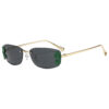 oly-5e1fbf22b7f7532f453f9890eaf64ef2 Wholesale Leaf Decoration Frameless Square Sunglasses UV400 Gold Frame Gray Lenses Boutique Resale