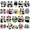 oly-5e22e1f4d042931d505e9931089a90be Wholesale Cartoon Panda Embroidery Patch Iron-On Applique Polyester Thread Decorative Craft Supply