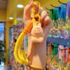 Wholesale Purple Plush Cartoon Keychain Cute Doll Key Ring Party Favor Bag Charm OLY Exclusive