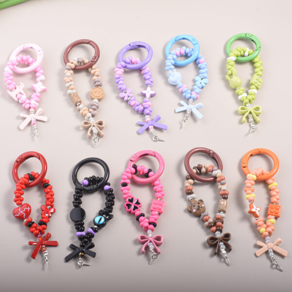 Wholesale Pendant with Peanut Beads Car Key Accessory Bag Charm for Resale