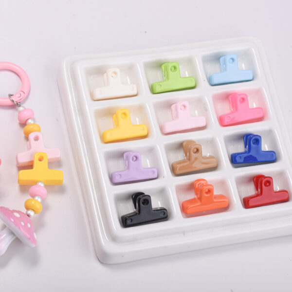oly-5e3aacf141cf4e053fb756456c3cbfa3 Wholesale Electroplated Acrylic Mixed Color Clips Loose Beads DIY Fashion Accessory for Jewelry Making Gift Boutique Resale