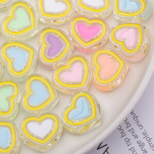 Peach heart 21*24mm