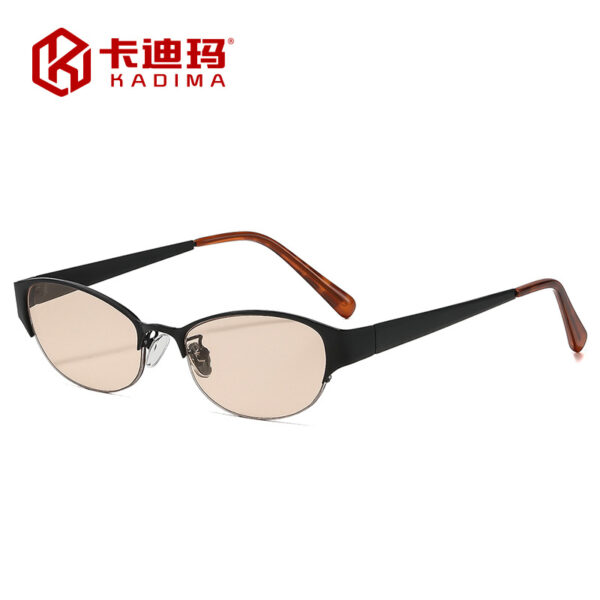 Wholesale Stylish Oval Metal Frame Sunglasses UV400 Fashion Accessory Gift Boutique