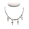 oly-5ead7e7e4f81c35b466b2f52ebbdb8dc Wholesale Zinc Alloy Cross Pendant Necklace for Men and Women, Chic Layering Jewelry Accessory