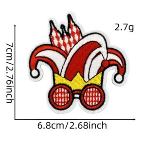Red feather cloth patch 1#