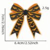 oly-5ed6d3938025c7962abf1d1353fef82f Wholesale Embroidered Polyester Bow Patch Halloween Cartoon Decorative Fashion Accessory