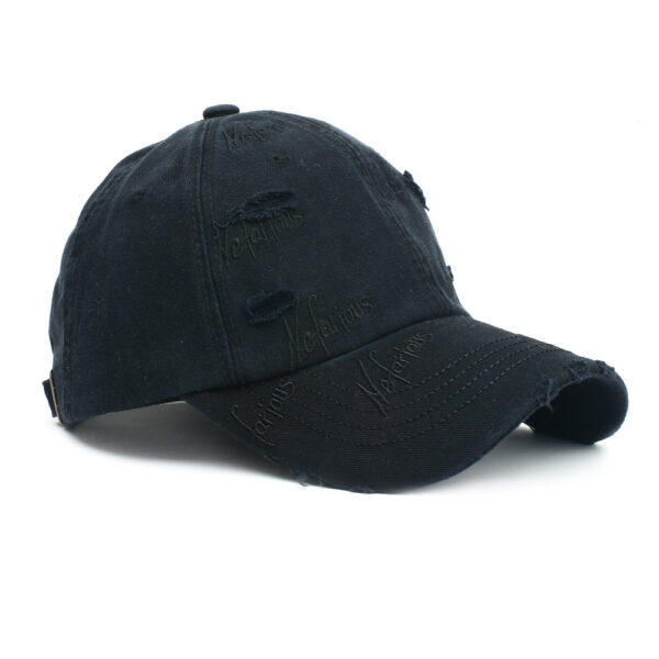 Wholesale Distressed Letter Baseball Cap Sunscreen Adjustable Hat for Casual Outdoor Wear