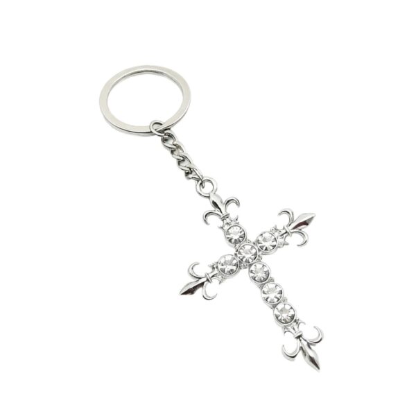 oly-5eddb8afc2979b212ccd8615f271c122 Wholesale Modern Cross Keychain Stylish Car Key Accessory Bag Charm for Everyday Use
