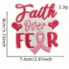 oly-5ede504933b3b64eb8b0971ab7614ed8 Wholesale 8 Pieces Polyester Embroidered Patches Pink Ribbon Butterfly Design Decorative Accent for Everyday Use