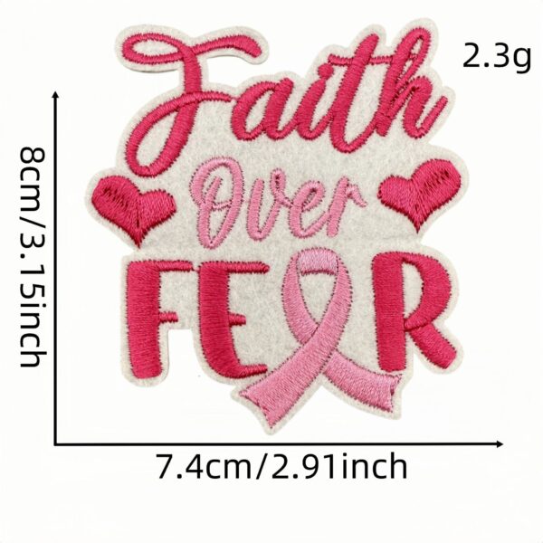 oly-5ede504933b3b64eb8b0971ab7614ed8 Wholesale 8 Pieces Polyester Embroidered Patches Pink Ribbon Butterfly Design Decorative Accent for Everyday Use