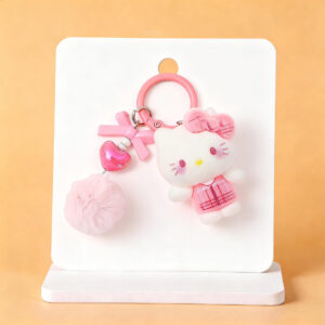 Wholesale PVC Flocked 3D Cartoon Phone Chain Pendant DIY Bag Keychain for Everyday Use OLY Exclusive