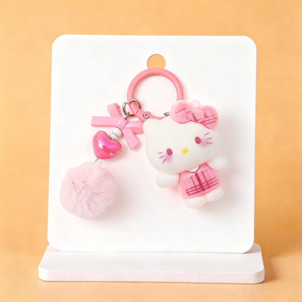 Wholesale PVC Flocked 3D Cartoon Phone Chain Pendant DIY Bag Keychain for Everyday Use OLY Exclusive