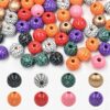 oly-5ee700575b0720b89bf94d8eff3a03a3 Wholesale Wooden Halloween Spider Web Grid Pattern Loose Beads DIY Craft Supply for Jewelry Making Gift Resale
