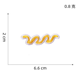 Yellow big wave -9#* Hot Melt Adhesive cloth stickers
