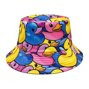 oly-5f2d952db3285ff565d5a60983c2d73f Wholesale Colorful Duck Print Bucket Hat Stylish Sun Protection Hat Fashion Accessory for Boutique Resale