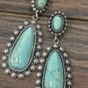 oly-5f3bc5647ce8ffcceaa51648debc7381 Wholesale French Retro Drop Turquoise Earrings Ancient Silver Alloy Fashion Accessory Gift