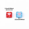 oly-5f401ecef656e221973ae452cc451dce Wholesale Hand Painted Korean Heart Glass Beads for DIY Jewelry Making Mixed Color Gift Beads