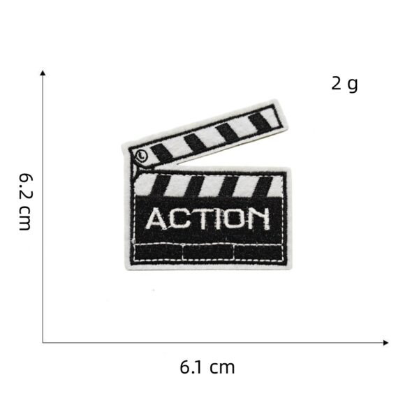 oly-5f46d4293f54d70523030a3573f9f131 Wholesale Black and White Cartoon Embroidered Fabric Patches for Everyday Decorative Use