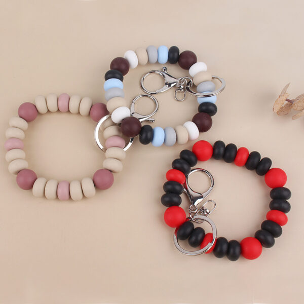 oly-5f5feaca1fb1b463910df2ff234ec797 Wholesale Silicone Cartoon Spacer Bead Bracelet Keychain Korean Style DIY Fashion Accessory for Gifts