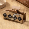 Wholesale Western Cowboy Style PU Leather Acrylic Hair Clip Trendy Fashion Hair Accessory for Women Boutique Resale