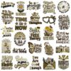 oly-5f71cddfbc67f990541ff5fa537881f4 Wholesale Bohemian Embroidered Patch with English Inspirational Quote Iron-On Decorative Accent for Resale