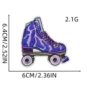 Purple cloth stickers 5#