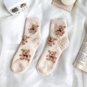 Bear biscuit series-beige / One size fits all