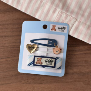 16 # White/navy blue hanging ring bb clip-3pcs